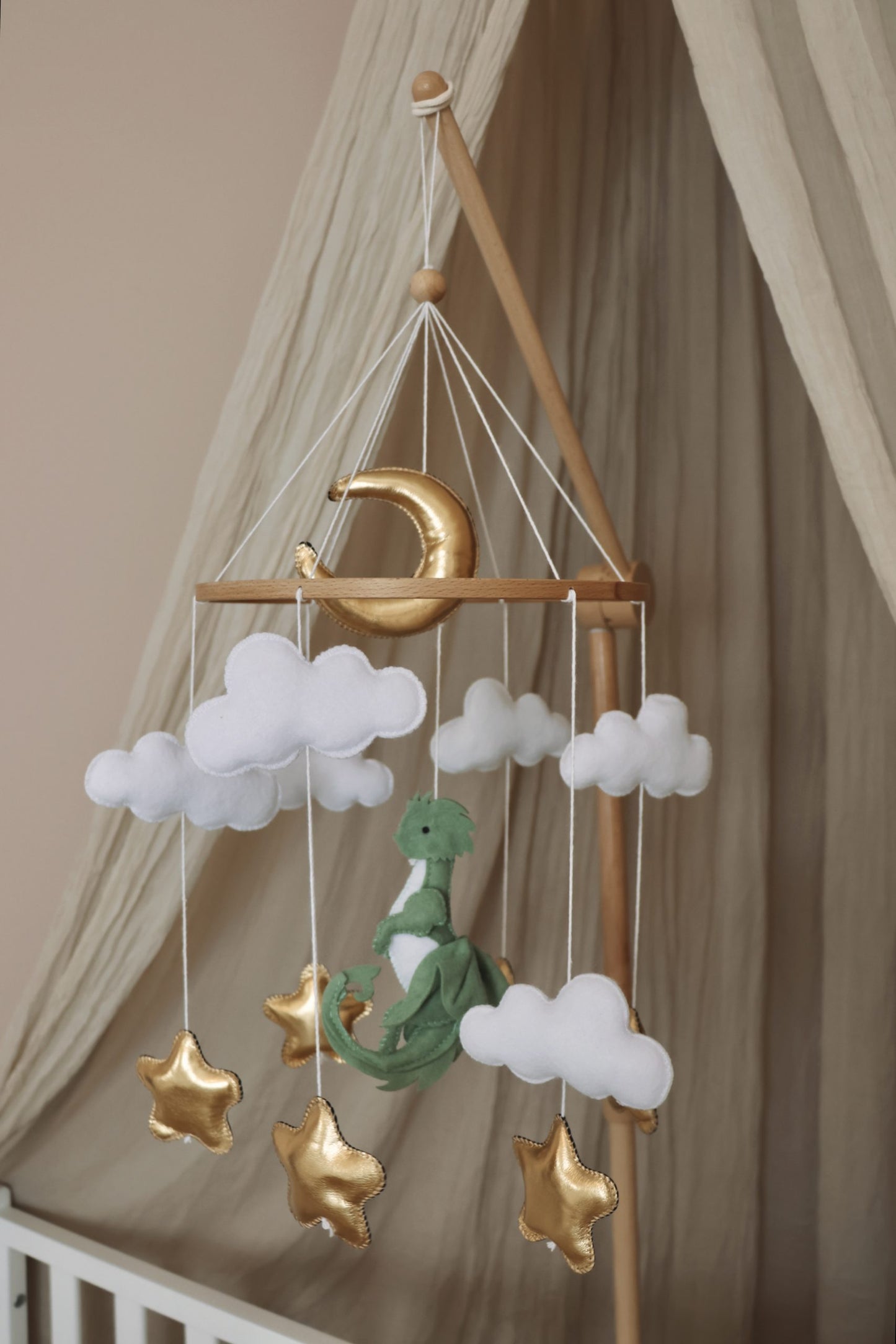 Handmade Dinosaur babymobile-4
