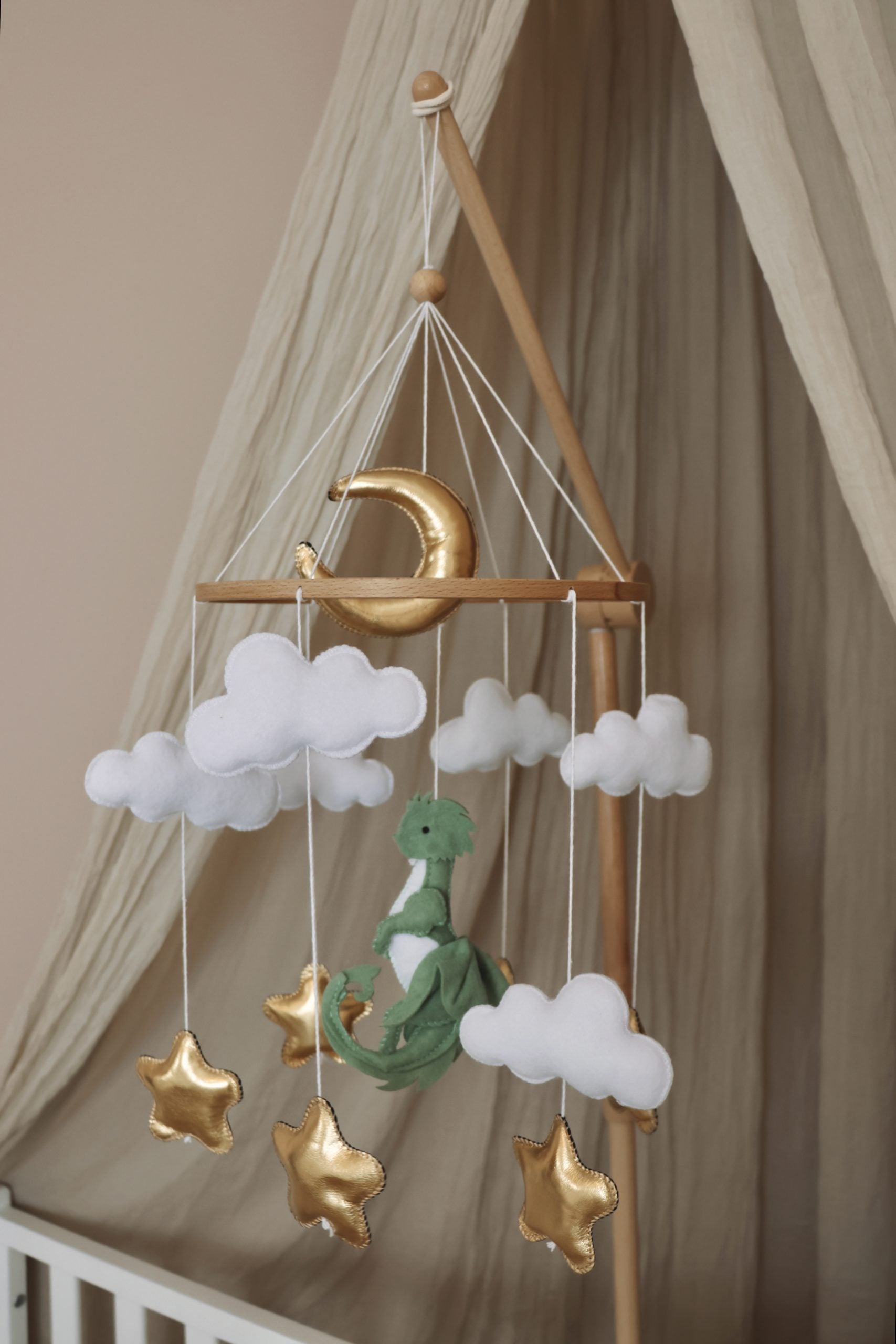 Handmade Dinosaur babymobile-4