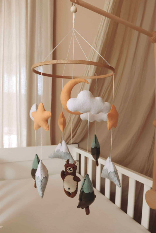 Brown Bear baby mobile
